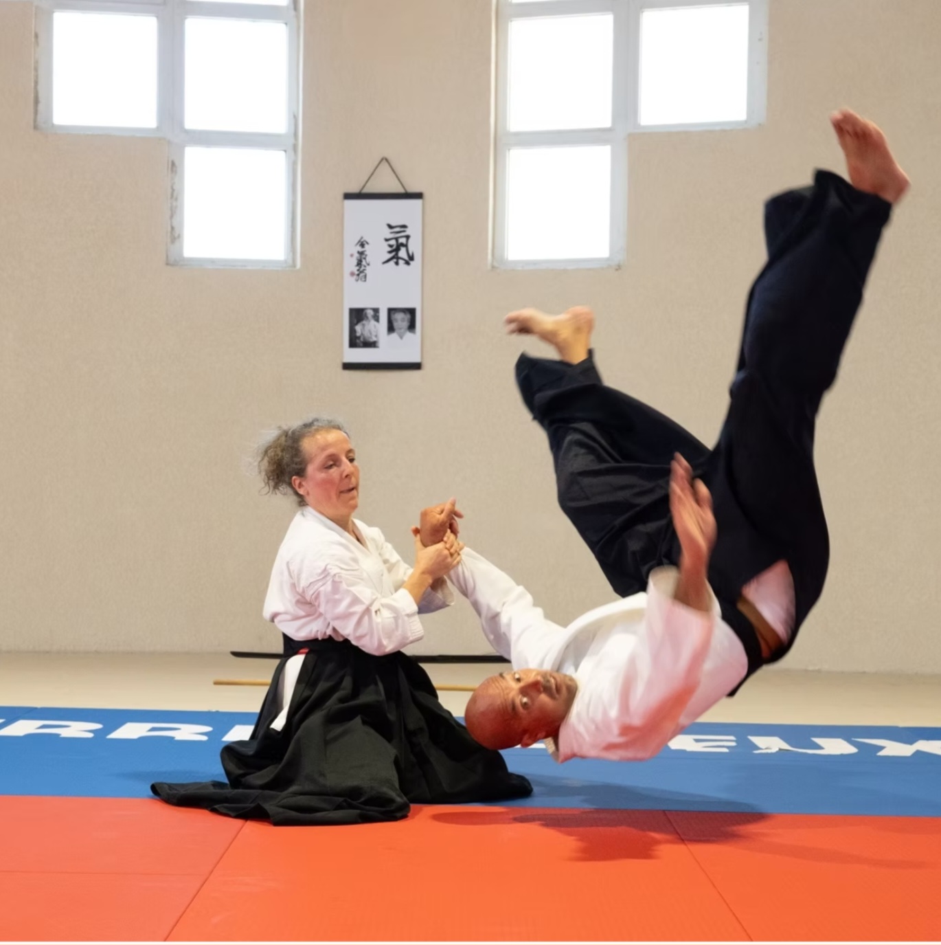 Kokyū nage en suwari-waza — stage IFA